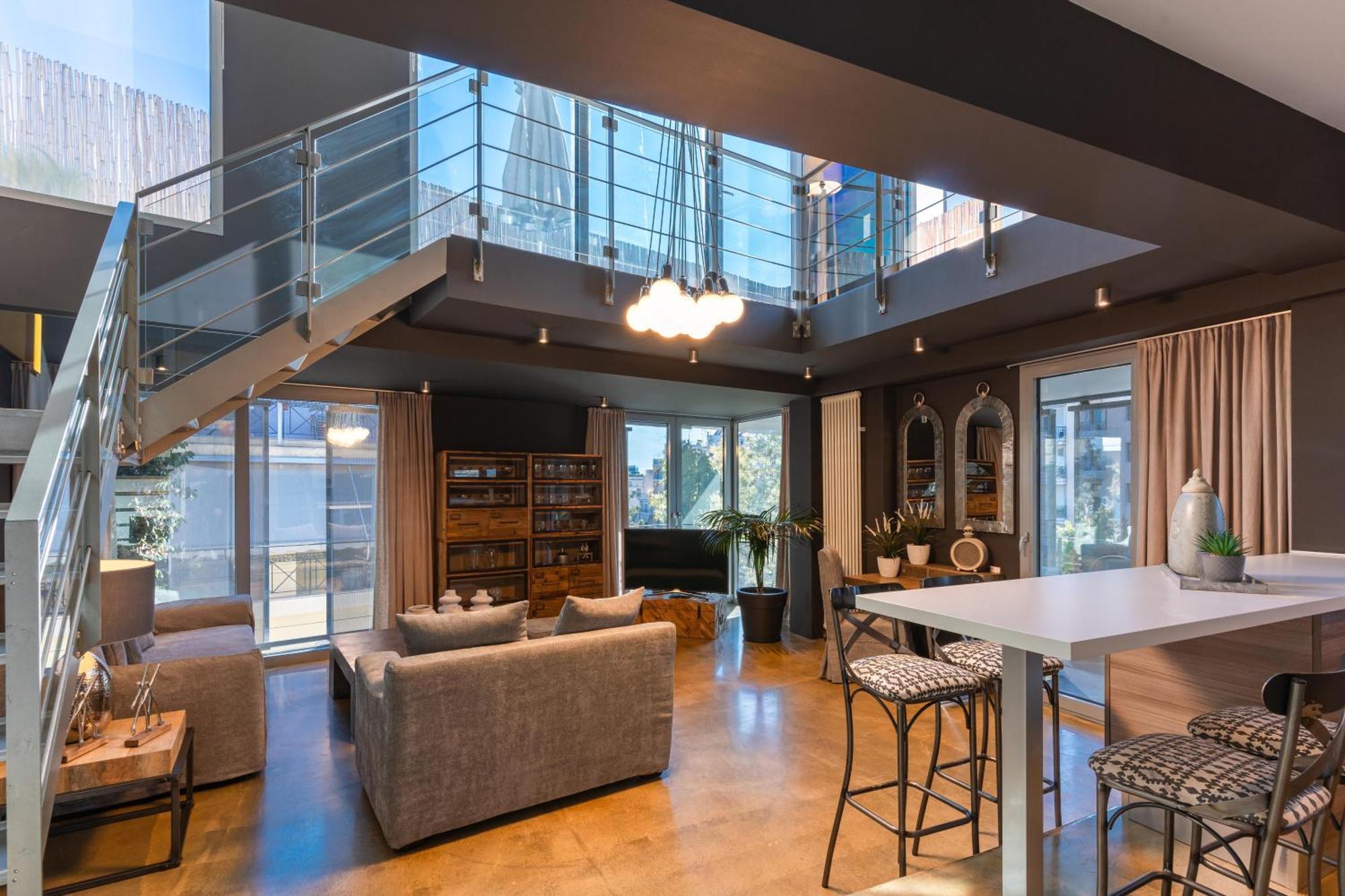 Ma Maison No5 Penthouse Loft, Private Heated Pool, Acropolis View, Ultra High Speed Internet 300 Mbps, Short Walk To Acropolis, Parking Upon Request, 1' From Metro Atena Exterior foto